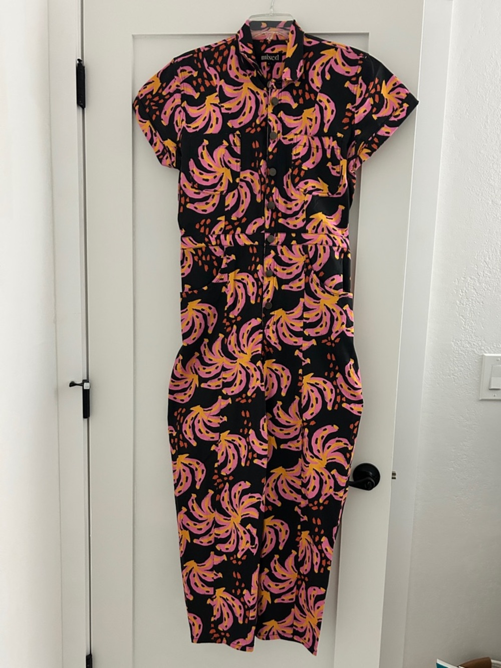 Mixed by Nasrin Banana Pink Orange Jumpsuit